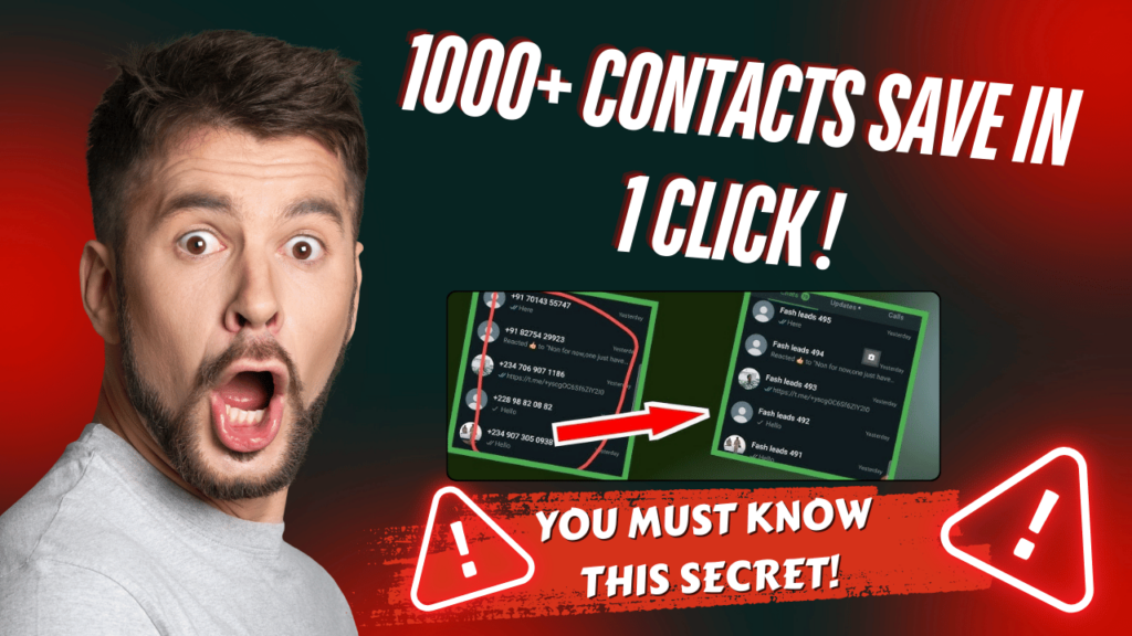 The Easiest Way to Save Numbers from WhatsApp