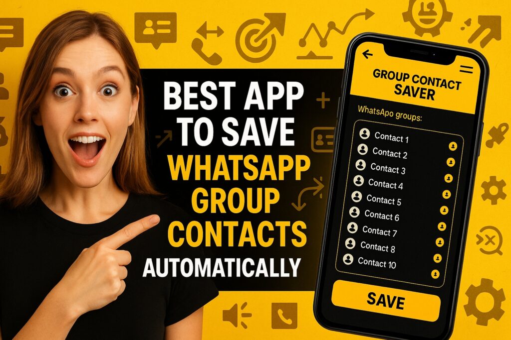 Best App to Save WhatsApp Group Contacts