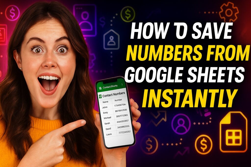 How to Save Numbers from Google Sheets