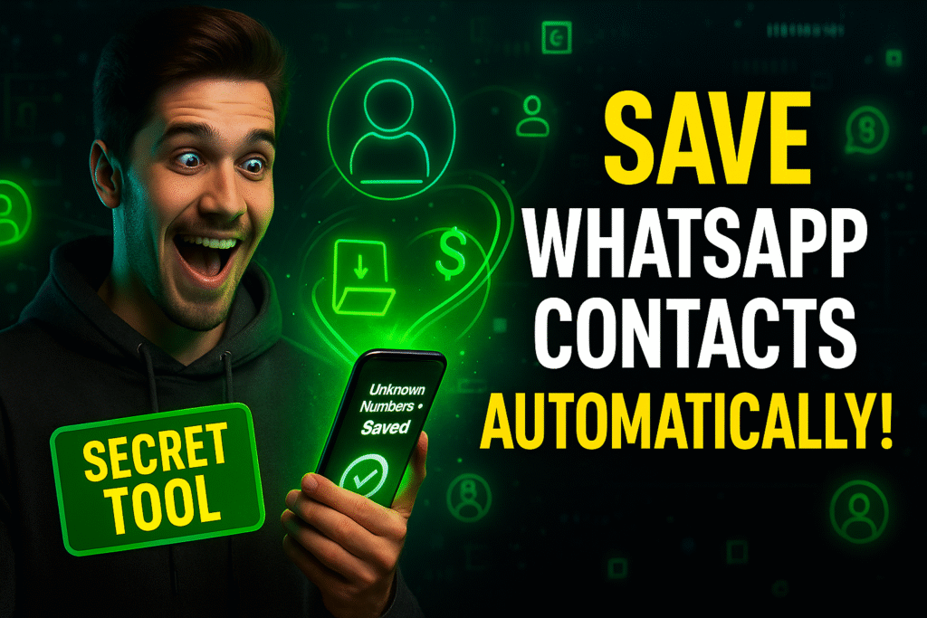 How to AutoSave WhatsApp Contacts in Mobile