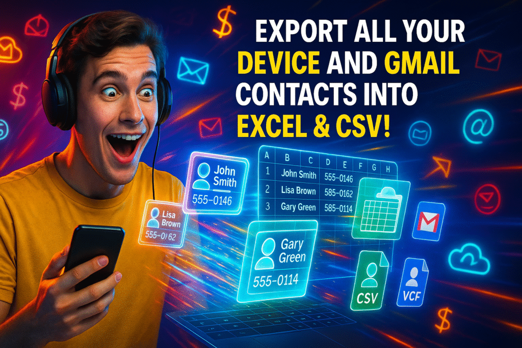 How to Export Phone Contacts into Excel