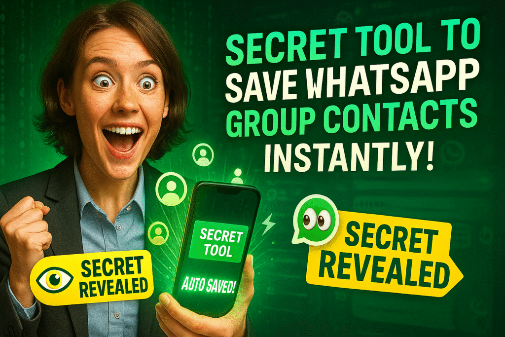 Best App to Save WhatsApp Group Numbers Instantly