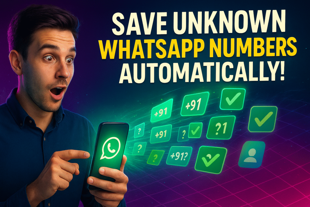 Fastest Way to Save WhatsApp Contacts Instantly