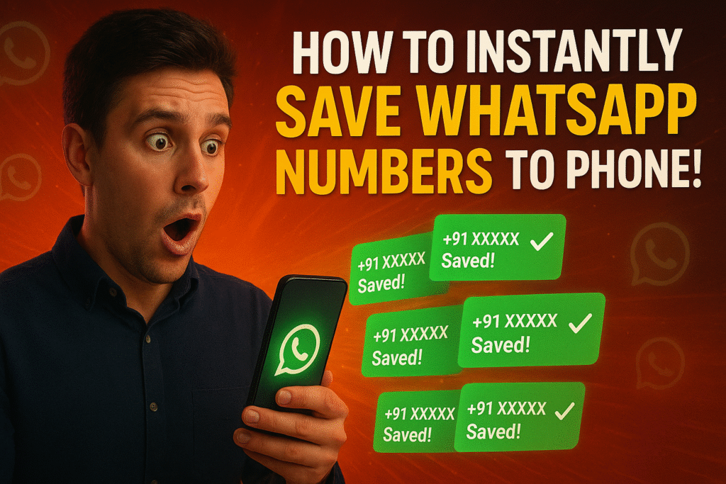 The Magic App That Saves WhatsApp Numbers from Images in Seconds