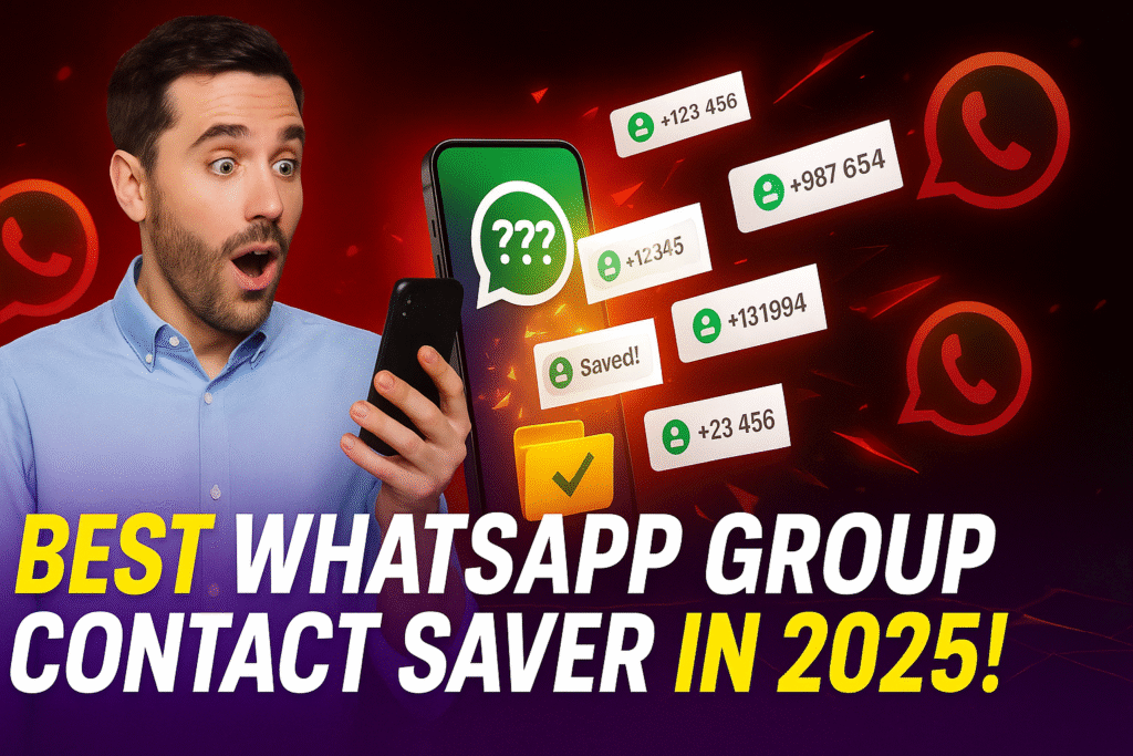 WhatsApp Group Contact Saver App
