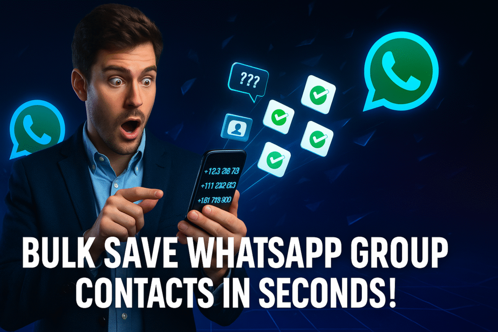 Save All Group Members Numbers Instantly