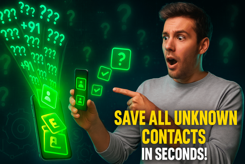 Save Contacts Easily from WhatsApp