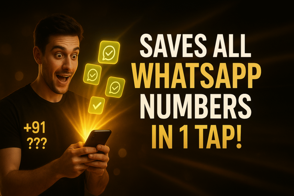 Save WhatsApp Group Contacts in One Click