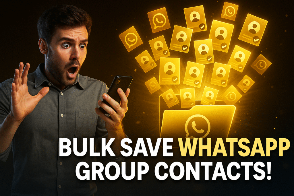 Best App to Save WhatsApp Group Contacts 