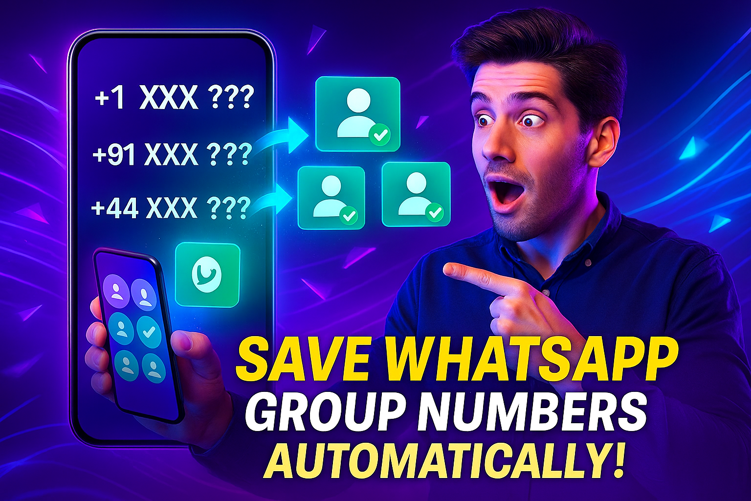 Auto Save Contacts from WhatsApp Groups — Step by Step (Full Tutorial)