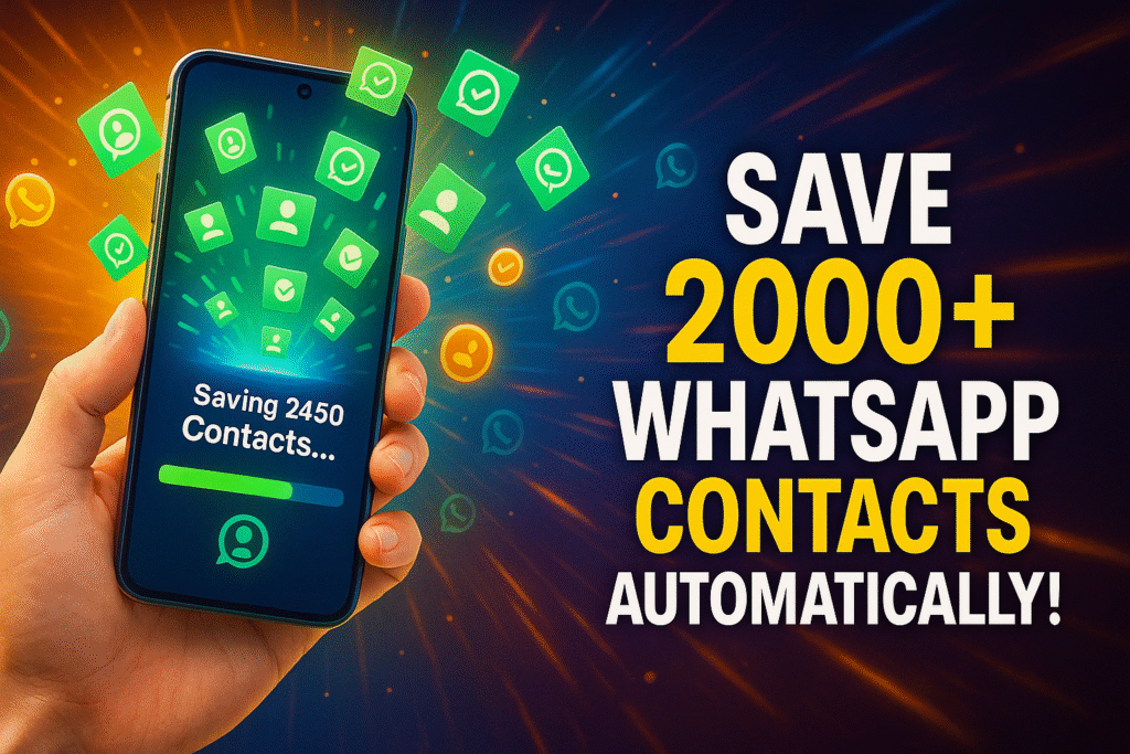 Save WhatsApp Contacts in One Click Extension