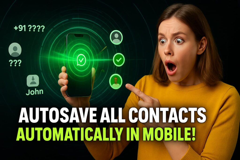 Save WhatsApp Contacts Without Typing