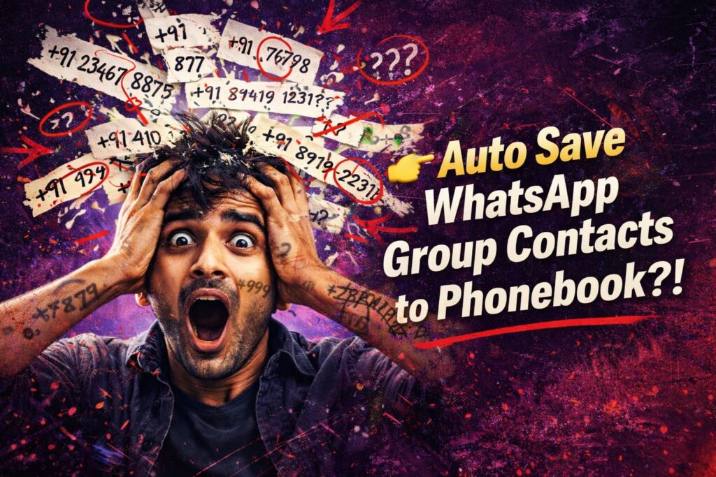 How To Save All WhatsApp Group Contacts