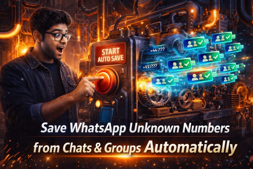 Auto Save WhatsApp Contacts Instantly