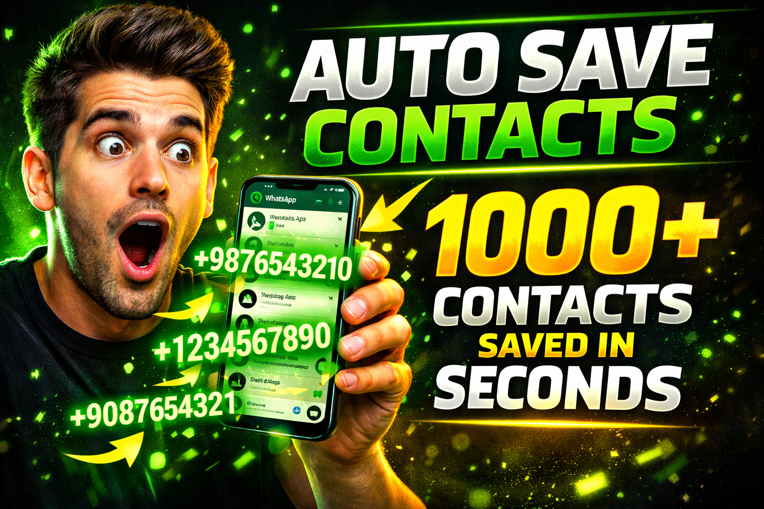WhatsApp Bulk Contact Save Trick | Auto-Save Unknown Numbers Fast