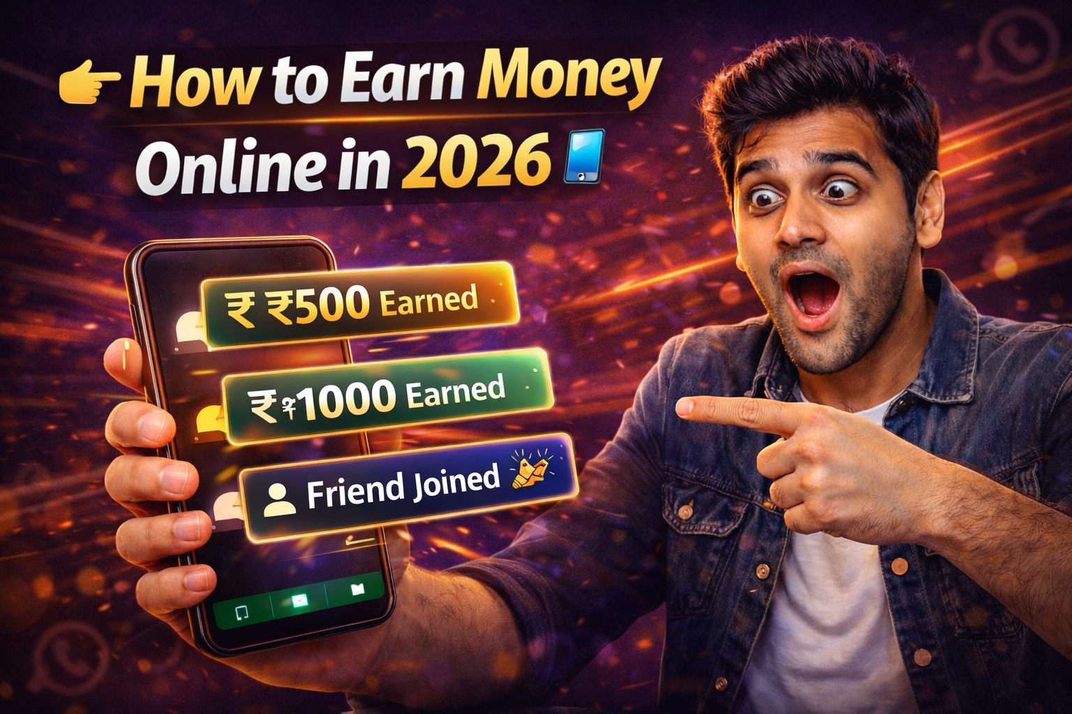 Daily ₹500–₹1500 Income App 💰 | 100% Working Refer & Earn Method