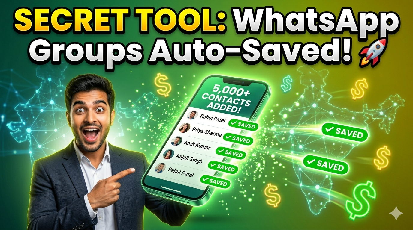 From WhatsApp Groups to Customers 💰 Contact Saving Strategy