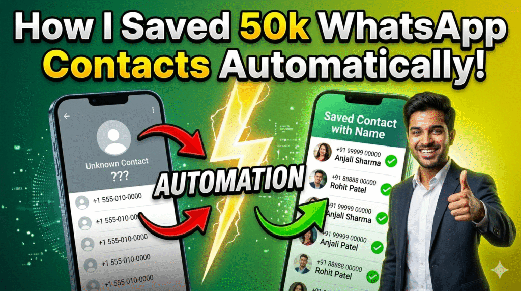 How to Save WhatsApp Call Log Numbers Automatically