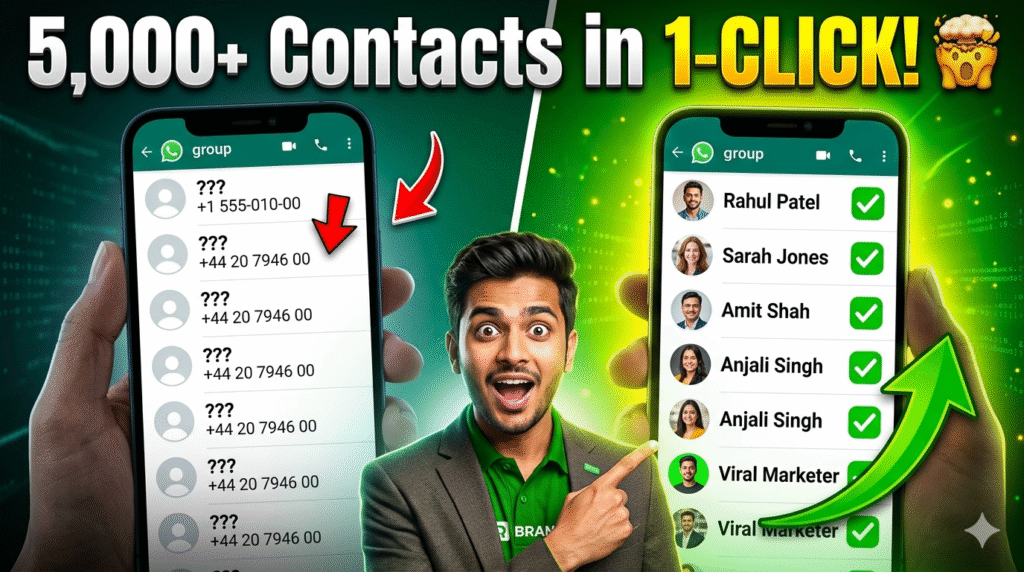 How to Save WhatsApp Unknown Numbers Automatically