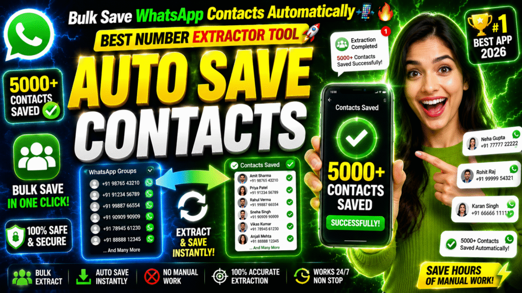Save Unlimited WhatsApp Contacts