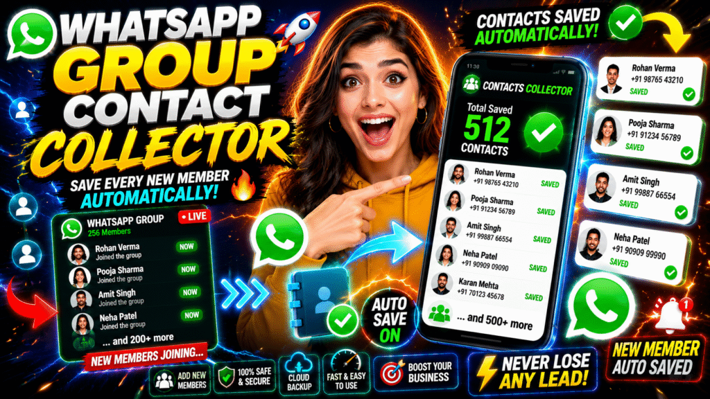 How To Auto Save WhatsApp Group Contacts