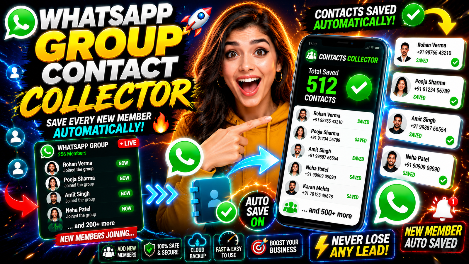 How To Auto Save WhatsApp Group Contacts in Seconds 📲