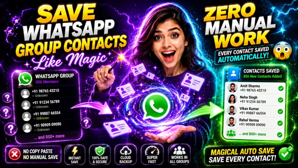 How to Save WhatsApp Group Contacts in One Click
